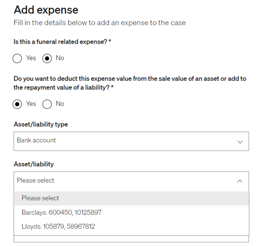20220822 specific item to relate expense to