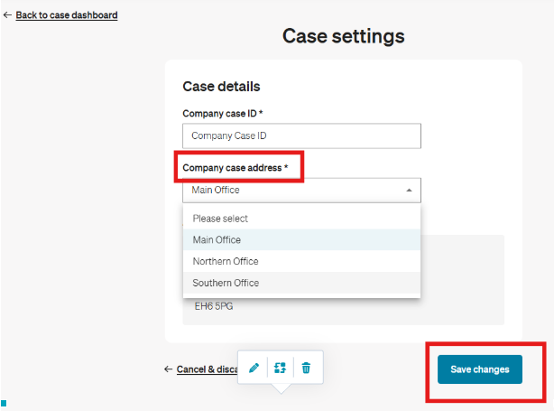 20241128 - Company Case Settings - Address