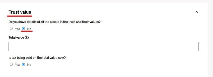 20250212 - IHT418 - Trust Value - no details