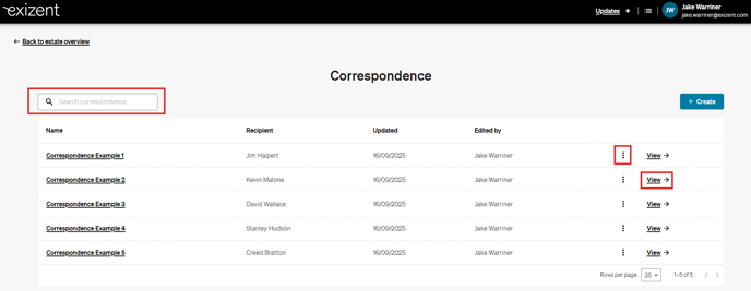 20250916 Correspondence Main Page (People) 2