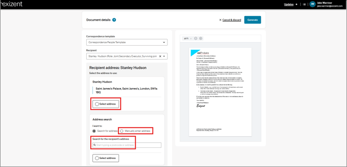20250929 Create Correspondence Page (People) 2