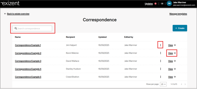 20251002 Correspondence Main Page (People) 2