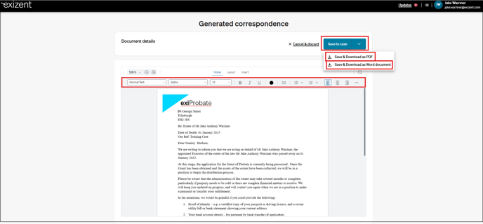 20251002 Generated Correspondence Page (People)