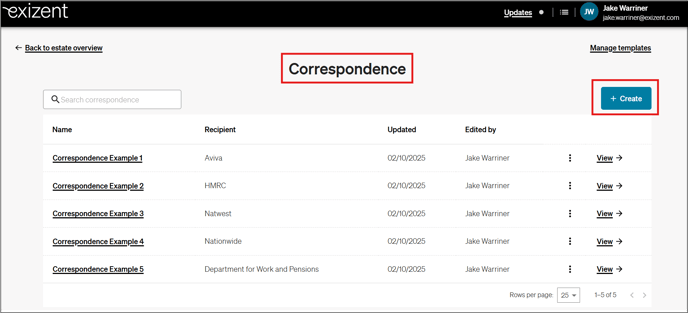 20251002Correspondence Main Page (Financial Institutions)