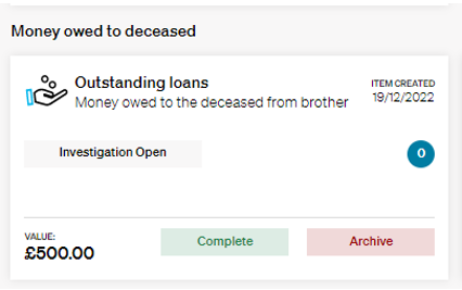 20221219 Example of outstanding loan case dashboard