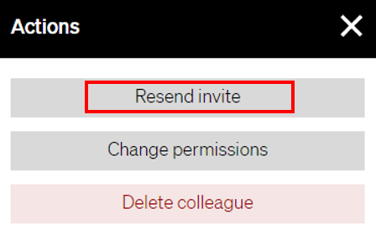 20220106 Permissions  Resend invite 