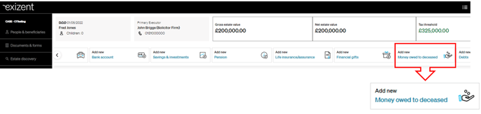 20221129 Money Owed to Deceased - Asset Ribbon