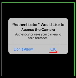 20230824 - MFA - Google Authenticator Adding Exizent QR Code