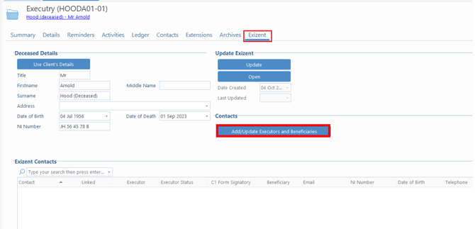 LawWare add executor_beneficiary details-2